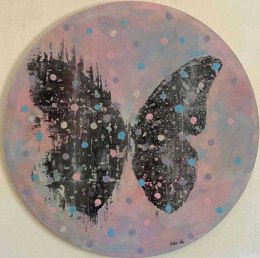 Butterfly Matrix Pop Art — Helen She
