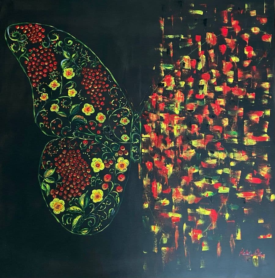 BUTTERFLY KHOKHLOMA — Helen She