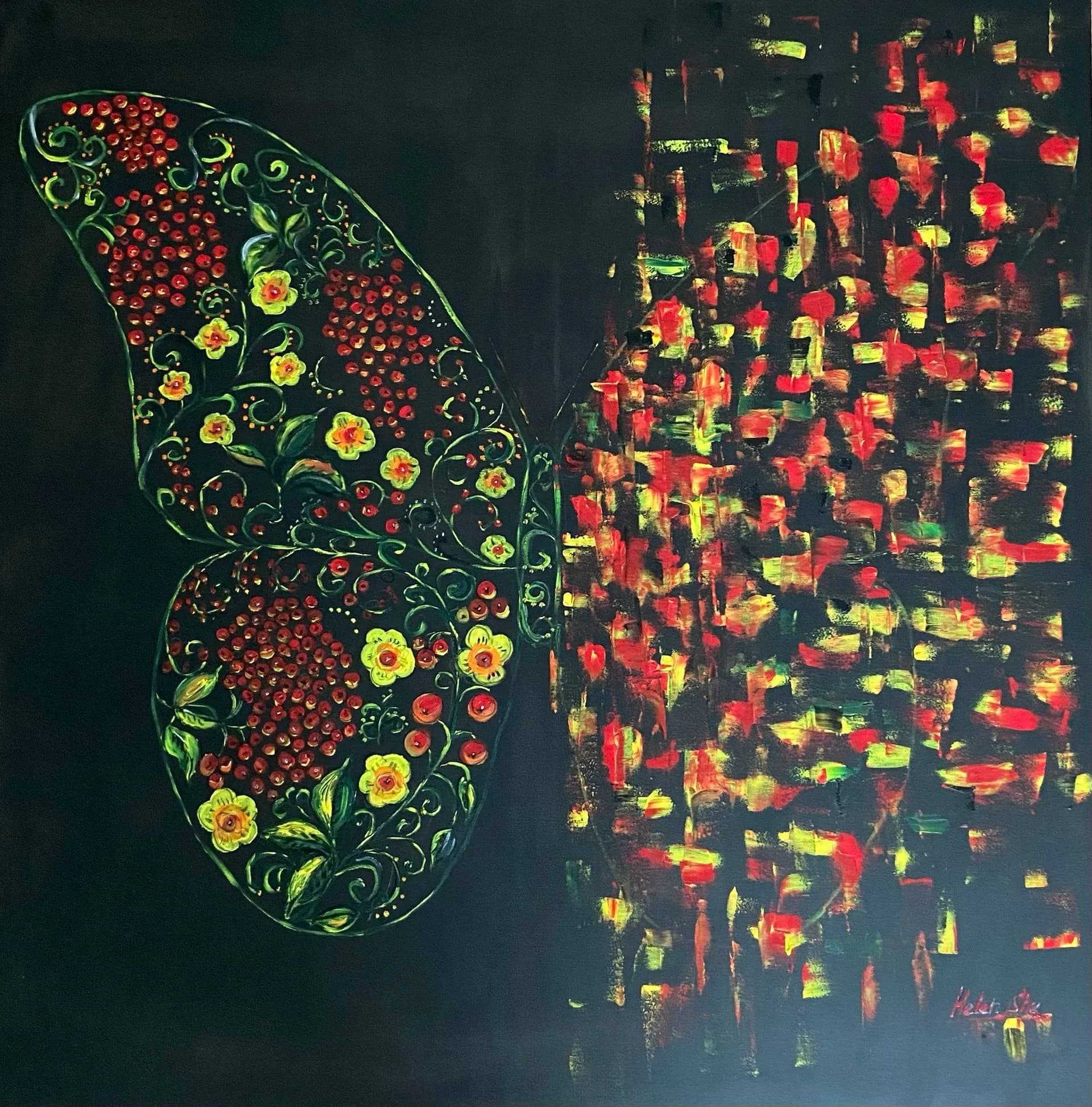 BUTTERFLY KHOKHLOMA — Helen She