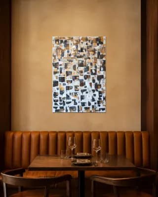 ABSTRACT #2 shown in Restaurant