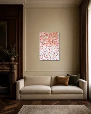 Abstraction #33 shown in Classic Living Room
