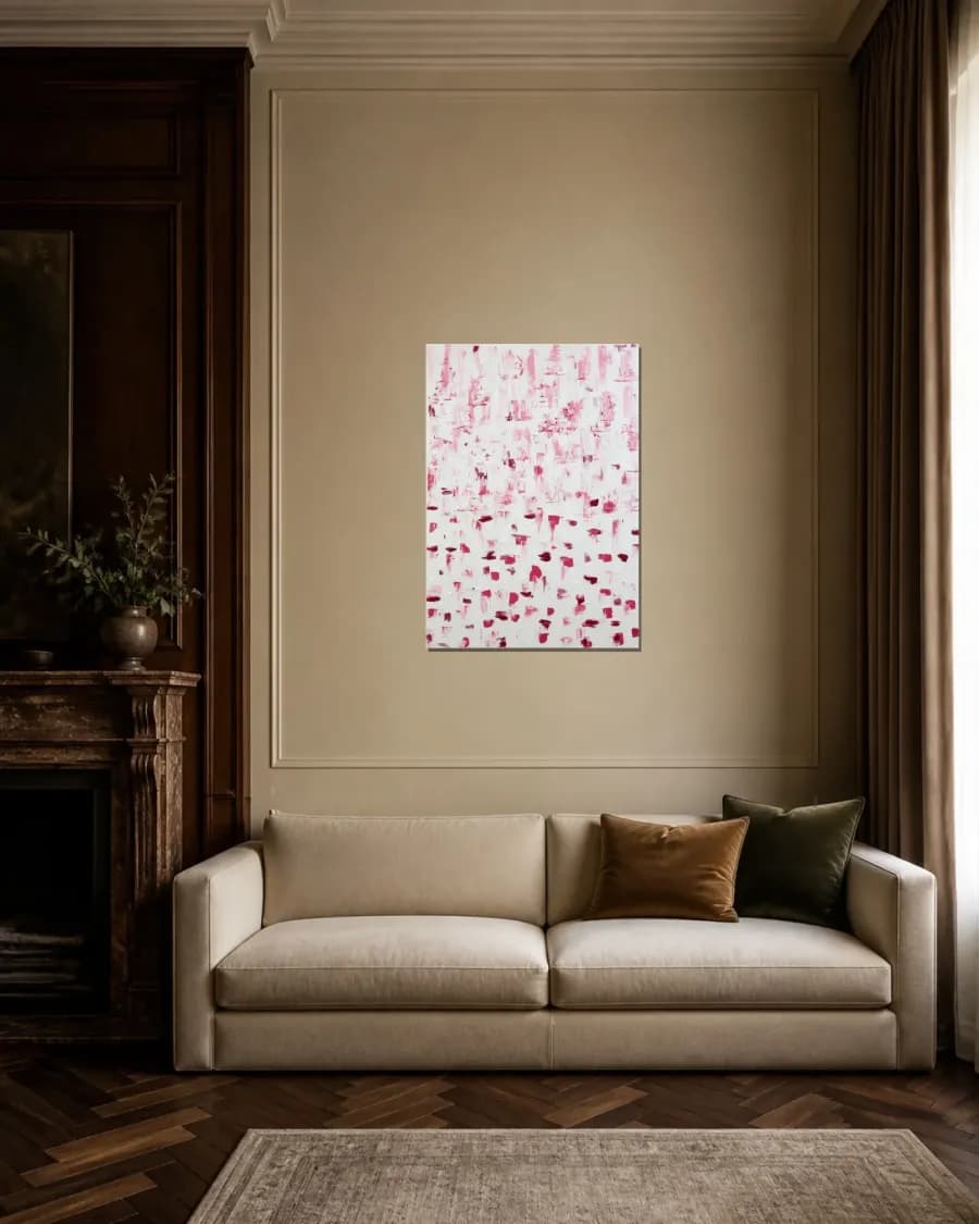 Blush Fragments shown in an interior