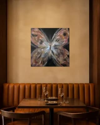 Butterfly Cosmic shown in Restaurant