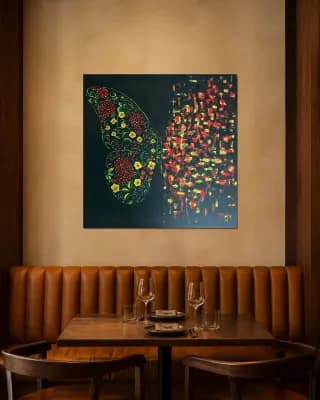 BUTTERFLY  MATRIX KHOKHLOMA shown in Restaurant