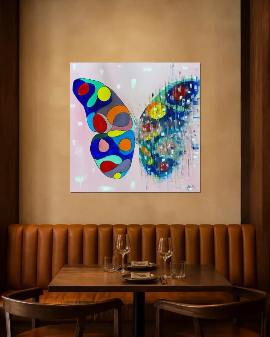 BUTTERFLY MATRIX ARLECCHINO shown in an interior