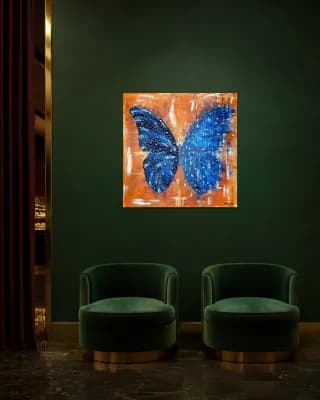 BUTTERFLY MATRIX CRISTAL shown in Hotel Lounge