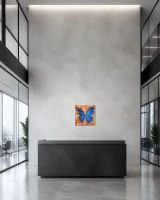 BUTTERFLY MATRIX CRISTAL shown in Office Lobby