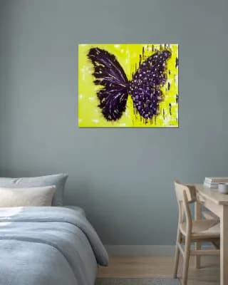 BUTTERFLY MATRIX GOLD shown in Bedroom / Study