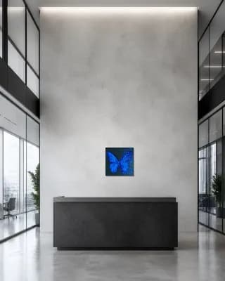 BUTTERFLY MATRIX HIGHT shown in Office Lobby