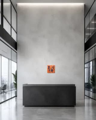 BUTTERFLY MATRIX MAN shown in Office Lobby