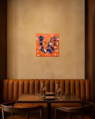 BUTTERFLY MATRIX MAN shown in Restaurant