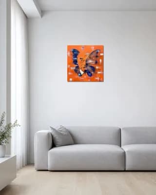 BUTTERFLY MATRIX MAN shown in Minimalist Living Room