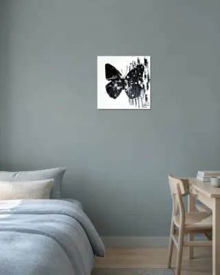 BUTTERFLY MATRIX NERO shown in Bedroom / Study