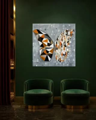 BUTTERFLY MATRIX PICASSO shown in Hotel Lounge
