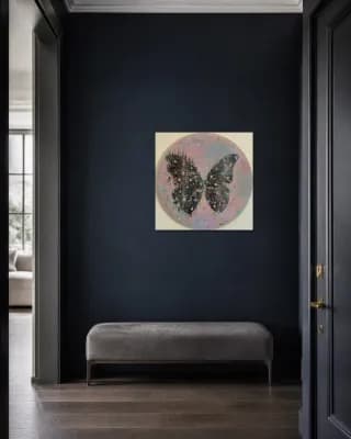 Butterfly Matrix Pop Art shown in Entryway