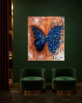 BUTTERFLY MATRIX shown in Hotel Lounge