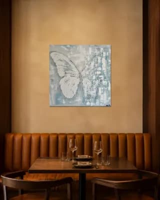 BUTTERFLY MATRIX SCULPTURE shown in Restaurant