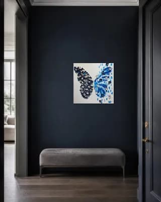 BUTTERFLY MATRIX SHELL BLUE shown in Entryway