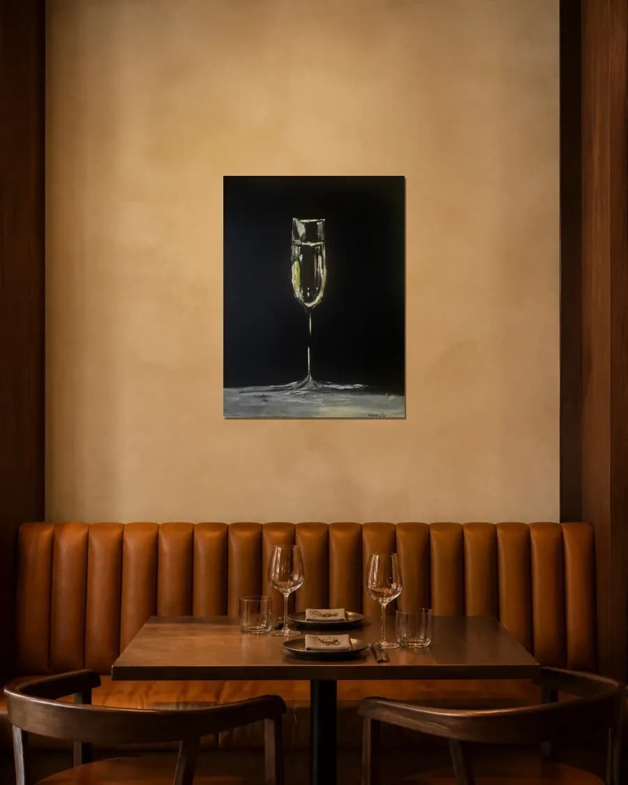 Dom Perignon White Gold Jeroboam shown in an interior