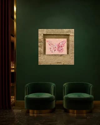 Floral Metamorphosis shown in Hotel Lounge