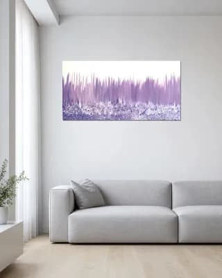 FRESH LAVENDER shown in Minimalist Living Room