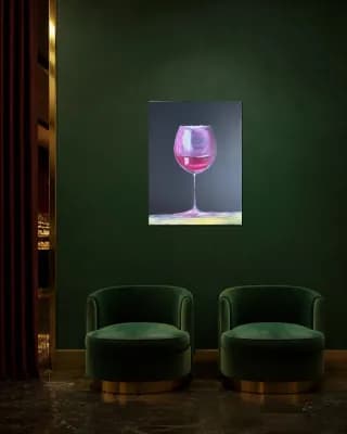 Holiday Cabernet Glow shown in Hotel Lounge