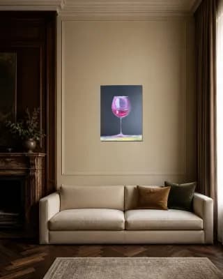 Holiday Cabernet Glow shown in Classic Living Room