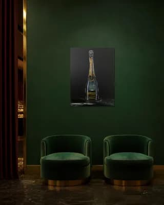 KRUG CHAMPAGNE shown in Hotel Lounge