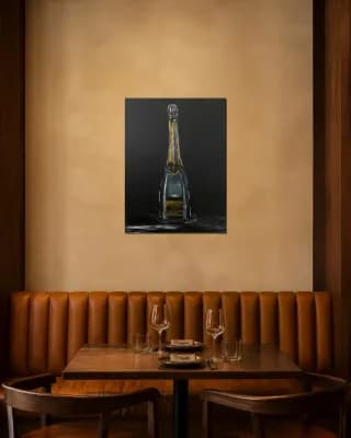 KRUG CHAMPAGNE shown in Restaurant