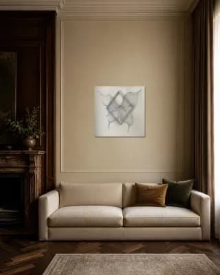 Metamorphosis in Flight shown in Classic Living Room