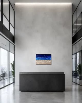Midnight Shoreline shown in Office Lobby