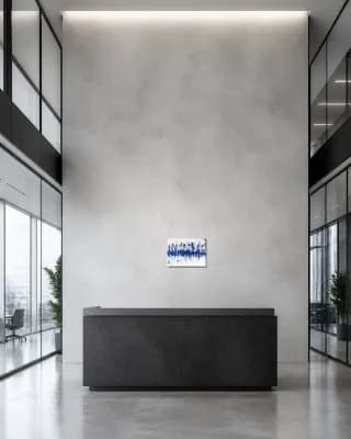 New York '19 shown in Office Lobby