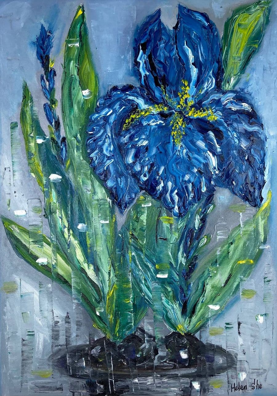 FLOWERS IRIS — Helen She